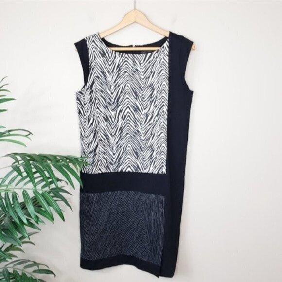 Ann Taylor | Mixed Animal Print Dress Size Small Tall ST - Picture 1 of 5